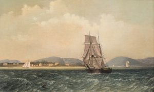 Utanför Mt. Desert Island, Maine, 1850