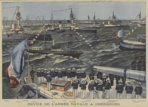 Franska flottans granskning utanför Cherbourg