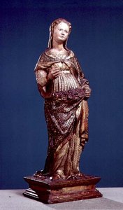 St. Dorothy (polykromt trä)