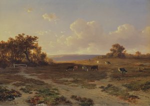 Hedelandskap med kor, 1852