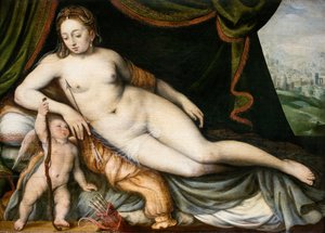 Venus och Amor, ca 1560