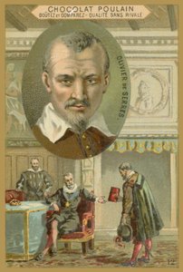 Choklad Poulain handelskort, Olivier de Serres