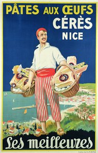 Affisch för reklampasta tillverkad av Ceres