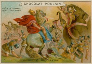 Siege of Veii, Chocolat Poulain handelskort