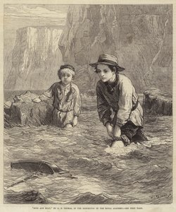 Pojkar och båt