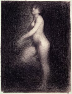 Naken, ca 1881-82 (penna och krita)