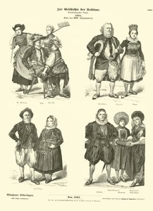 Schweiziska dräkter, sent 1700-tal