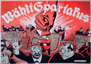 Votez Spartacus, Spartacist Leagues valaffisch, 1918