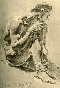 Sittande naken, 1715-1716, 1928