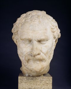 Demosthenes huvud (marmor)