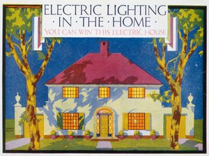 Elektrisk belysning i hemmet, 1910