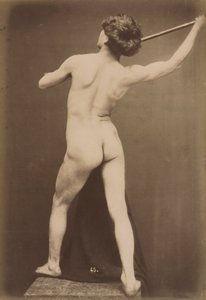 Naken man, c. 1870-1875.