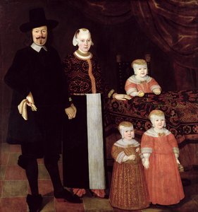 Porträtt av en Hamburgs familj, ca 1640