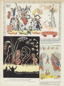 Frankrikes nationaldag. Illustration för Le Rire