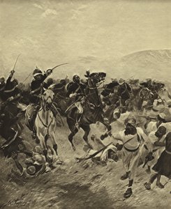 Slaget vid Fatehabad, 1879 (gravyr)