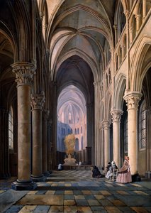 Interiör av en kyrka