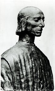 Byst av Niccolo Machiavelli (1469-1527)
