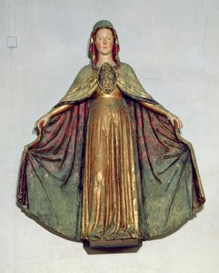 Madonna of Mercy (målat trä)