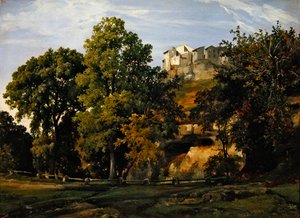 Landskap, utsikt över Marino, 1826
