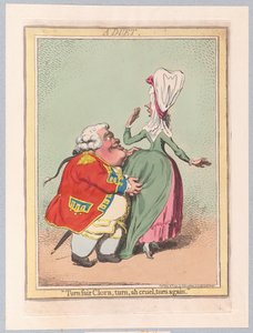 En duett, pub. 1792 (handfärgad gravyr)
