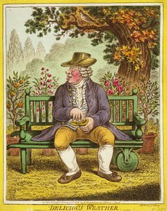 Delicious Weather, publicerad av Hannah Humphrey, 1808