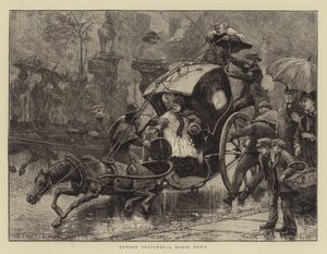 London Sketches, a Horse down