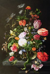 Stilleben av blommor