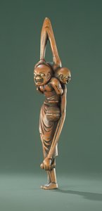 Ashinaga och Tenaga, Edo-period (trä)