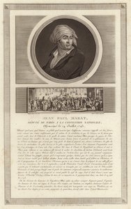 Porträtt av Jean-Paul Marat