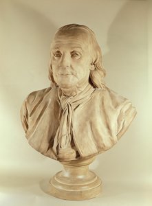 Byst av Benjamin Franklin (terrakotta)