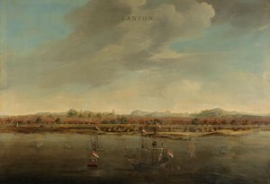 Utsikt över kantonen i Kina, ca. 1662-3