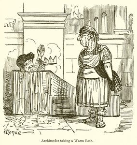 Archimedes tar ett varmt bad