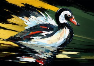 Djur: svart svan 4