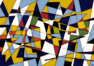 abstrakt: på vita trianglar 2