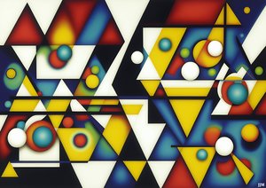 abstrakt: sfärer+trianglar 4