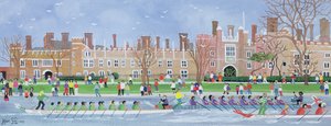 Drakbåtskappsegling på Hampton Court, 1993