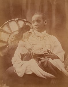 Prins Dejatch Alamayou av Abessinien, ca 1868
