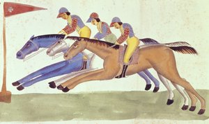 Hästkapplöpning i Bengal, ca 1830