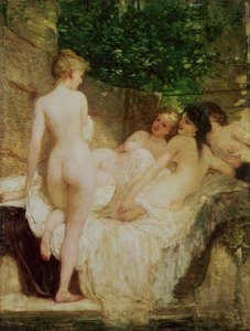 Efter badet, c.1880