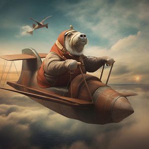 En valross flyger ett plan 1