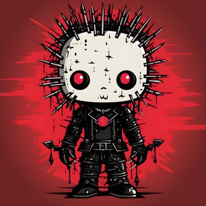 Hello Kitty als Pinhead Shirt Design 4