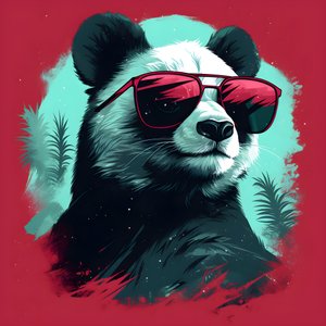 Panda med glasögon 2