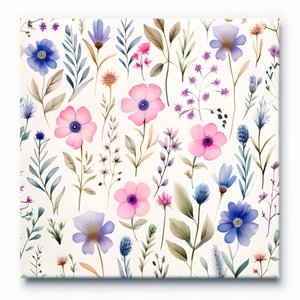 aquarell boho blommiga vilda blommor 3