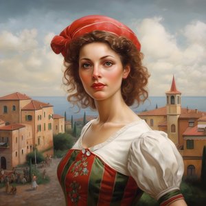 Italiensk kvinna 4