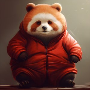 röd panda överviktiga människobarn 3