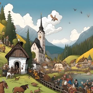 Österrike, tecknad serie 1