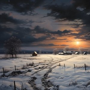 snöigt landskap. En mediefarm 2