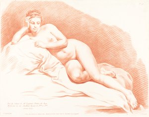 Liggande kvinna naken, 1771.
