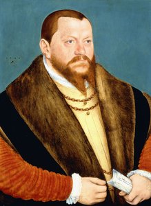 Porträtt av hertig Augustus av Sachsen