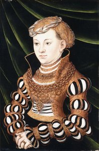 Porträtt av prinsessan Margareta av Sachsen